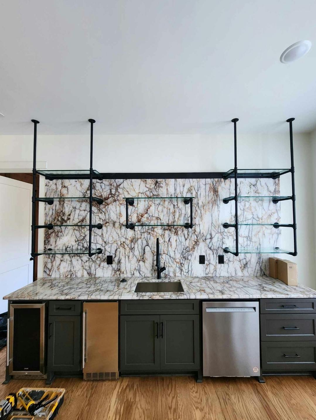 atlanta custom glass services glass shelves