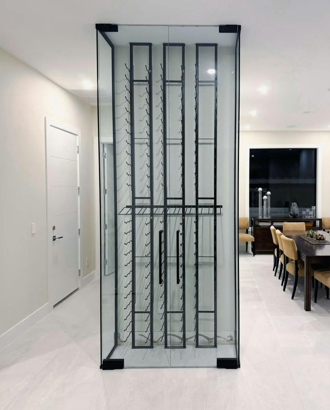 glass wine cellar