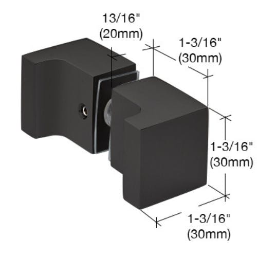 Shower Door Hardware | Back to Back Square Finger Pull Knob SDKSQ2.png?auto=compress%2Cformat&ixlib=php 3.3