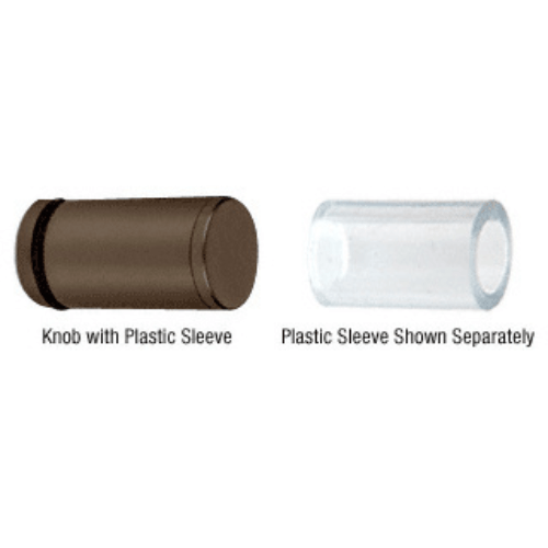 Shower Door Hardware | Cylinder Style Single Sided Knob With Plastic Sleeve SDKP212.png?auto=compress%2Cformat&ixlib=php 3.3