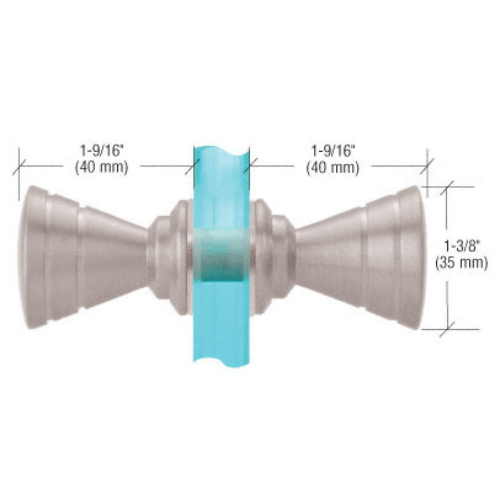 Shower Door Hardware | Ribbed Bow Tie Style Back to Back Knobs SDK046.png?auto=compress%2Cformat&ixlib=php 3.3